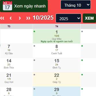 Lịch âm - Xem Âm Lịch Theo Ngày - Tháng - Năm Theo Ý Muốn 1 cach xem lich am ngay thang nhanh